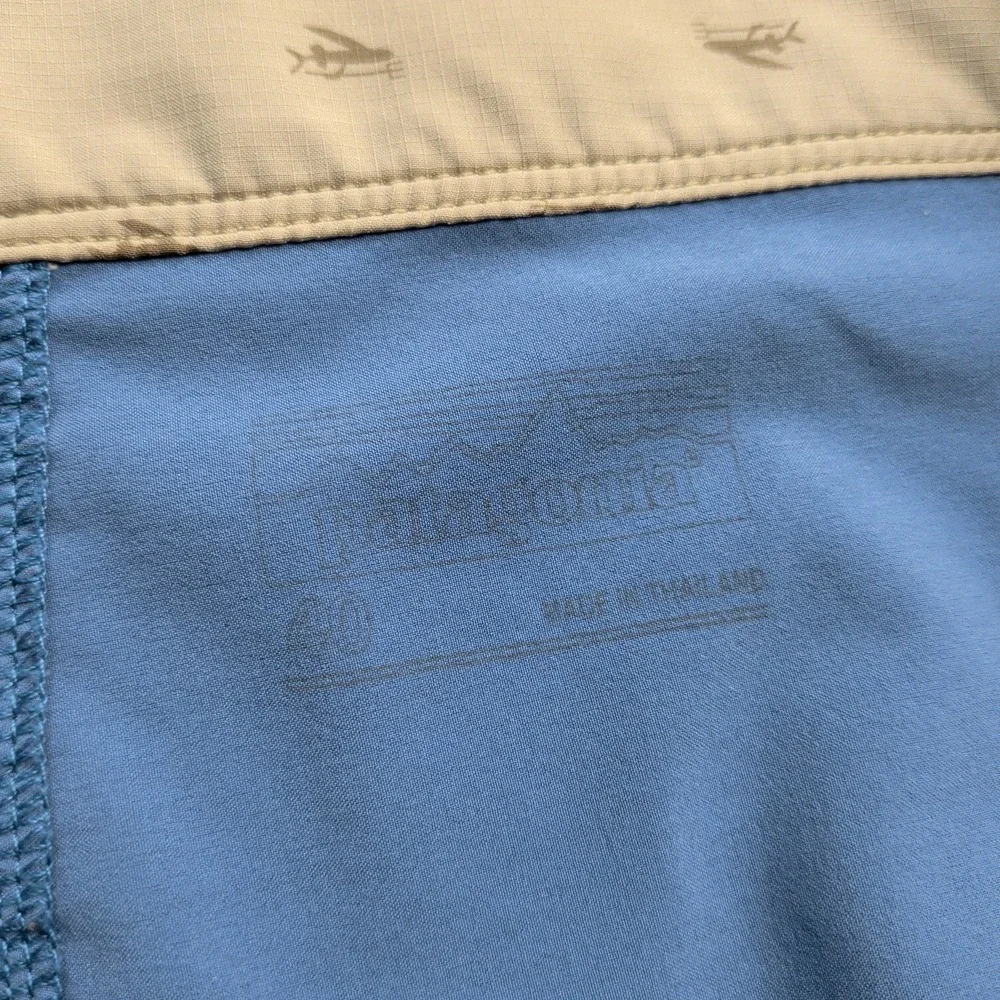 Patagonia Stretch Hydropeak Board Shorts Mens 40 Light Blue Beach Surf Beach‎